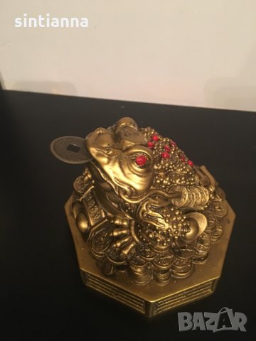  Трикрака жаба Фън Шуй, снимка 6 - Декорация за дома - 27346004