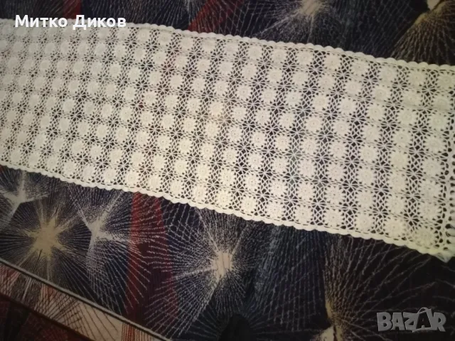 Шал плетен на една кука нов 186 см с ресните -те са по 17см, снимка 4 - Декорация за дома - 49680928