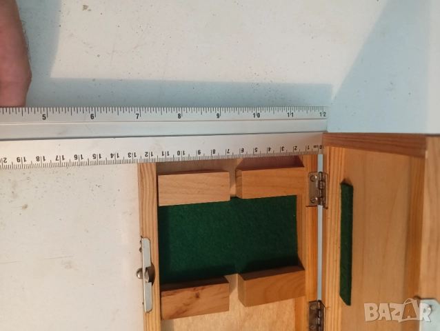 кутия за индикаторен часовник микрометър дървена немска к0119, снимка 7 - Други инструменти - 51640469