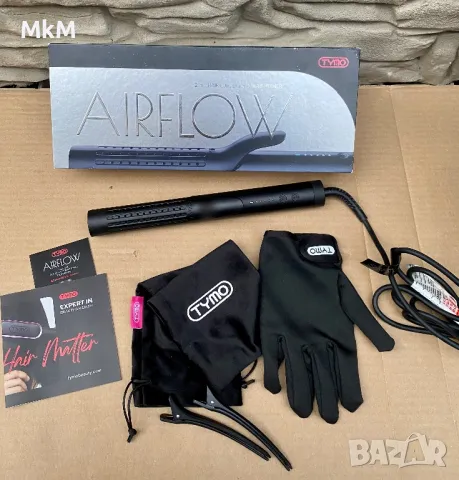 TYMO Airflow Curling Iron за дълготрайни къдрици - Керамична преса за коса и маша , снимка 1