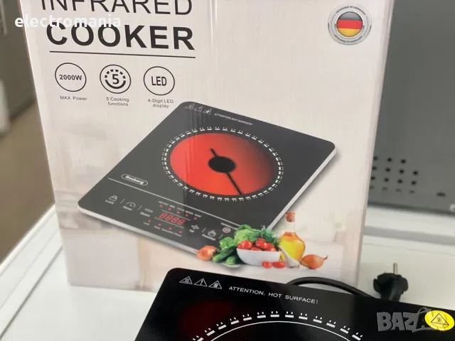 инфрачервен котлон ,Rosberg’ R51445М 2000W, снимка 5 - Котлони - 47878861