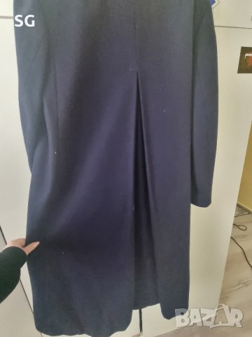 Дамско синьо палто, снимка 2 - Палта, манта - 44097454