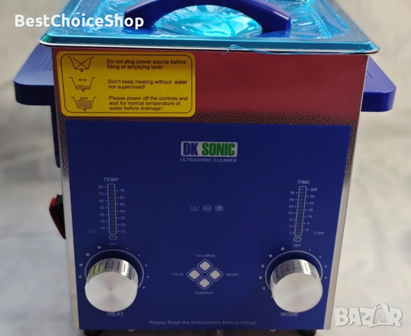 DK SONIC 2L ултразвуков почистваща вана с таймер и нагревател, снимка 5 - Друга електроника - 53599714