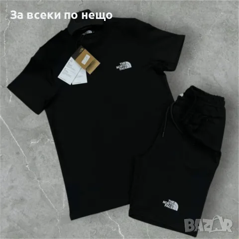 The North Face Мъжки Черен Летен Екип Тениска И Къси Панталонки👕🩳Мъжки Къс Комплект Код B304