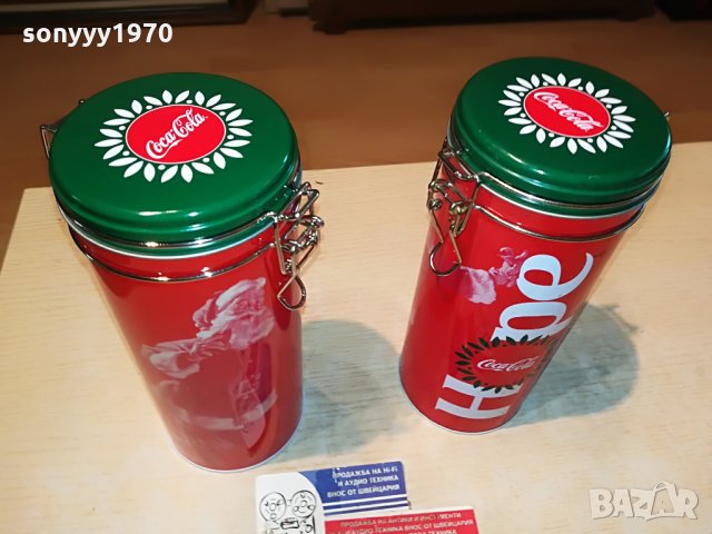 coca cola 2бр метални кутии за колекция 2107211131, снимка 4 - Колекции - 33583643