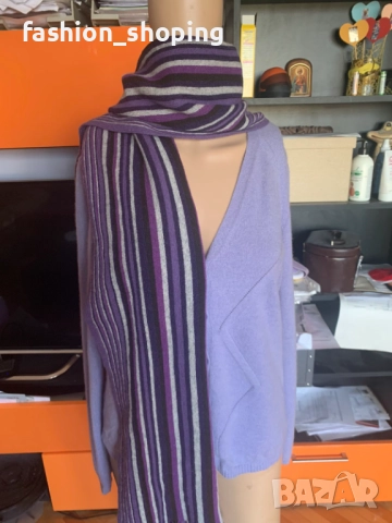 Зимен шал вълна Tommy Hilfiger, снимка 3 - Шалове - 52048369