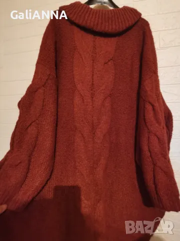 СТРАХОТНА РОКЛЯ ПЛЕТИВО 3XL-5XL, снимка 3 - Рокли - 49350015