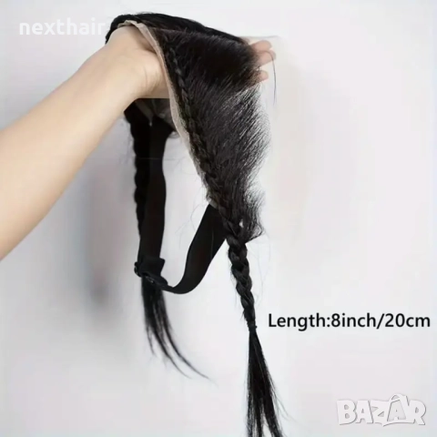 Тупе естествен косъм плитки, снимка 9 - Аксесоари за коса - 49970588