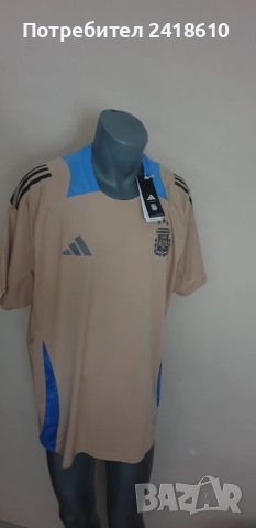 Adidas Argentina Aeroready Mens Slim Fit  Size XL  НОВО! ОРИГИНАЛ! Мъжка Тениска!, снимка 3 - Тениски - 51445706
