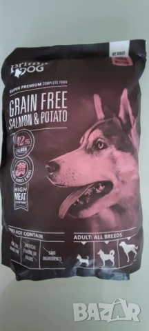 Супер Премиум кучешка храна Prima Dog Сьомга и картофи