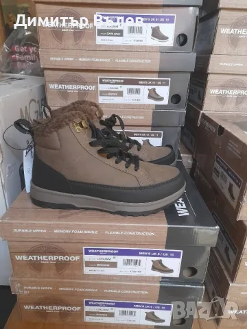 Обувки Weatherproof внос от Англия. Номера (UK 9/US 10/EU 43) и (UK 10/US 11/EU 44,5) 46 кафеви, снимка 3 - Мъжки боти - 47391494