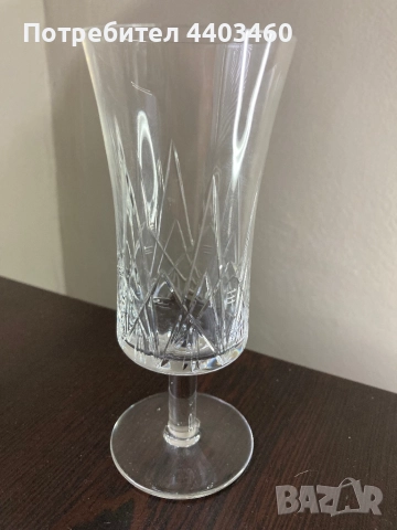 Кристални чаши Ръчна изработка (вино, вода, ликьор, шампанско), снимка 4 - Други ценни предмети - 52884302