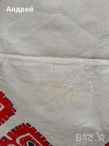 Стара бродирана покривка,каре #6, снимка 4 - Други ценни предмети - 44858093