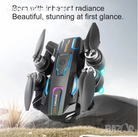 Дрон, Двойна ESC камера, Вграден екран, 8K, До 500 метра , снимка 6 - Дронове и аксесоари - 53041331