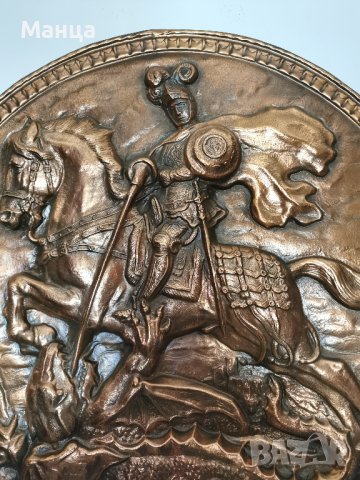 Стара медна картина, снимка 2 - Антикварни и старинни предмети - 36685723