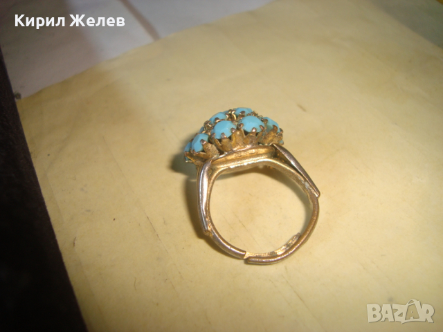 СТАР РЕТРО ВИНТИДЖ РЕГУЛИРУЕМ КРАСИВ СТИЛЕН ПРЪСТЕН 20331, снимка 13 - Антикварни и старинни предмети - 36423774