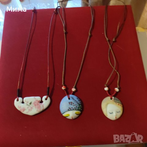 Порцеланови бижута, снимка 12 - Бижутерийни комплекти - 39794243