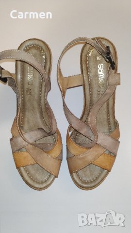 Samoa Vera Pelle - Италиански сандали, снимка 5 - Сандали - 32669694