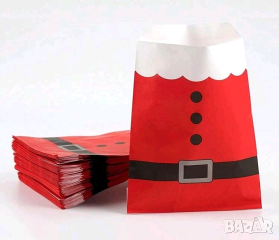 Хартиен плик пликове пликчета торба торби торбички Дядо Коледа коледна коледни за сладки подарък , снимка 3 - Други - 51502893