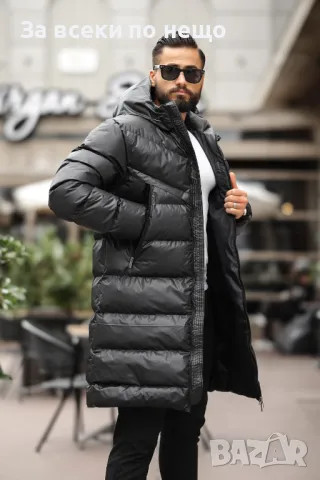 Мъжко дълго зимно яке със силиконов пълнеж Nike Код A131, снимка 1