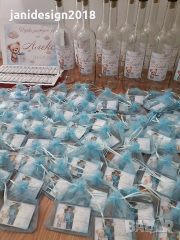 комплект за рожден ден на тема Мечета , снимка 6 - Други - 51639885