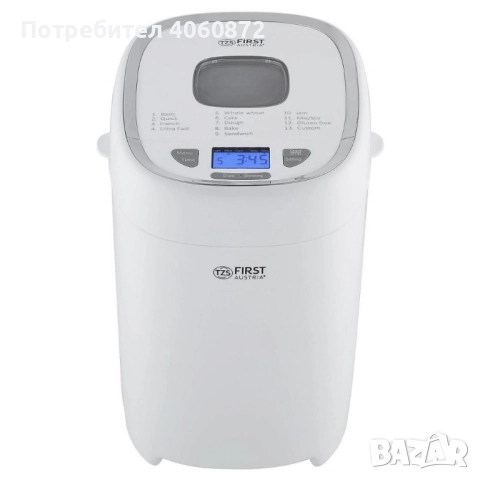 Хлебопекарна FIRST FA-5150-3, снимка 10 - Хлебопекарни - 50719512