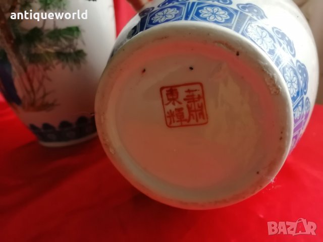 Династия ЦИН Китайска Ваза Комплект, Маркирани!, снимка 6 - Антикварни и старинни предмети - 35584407