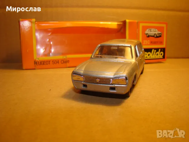 1:43 SOLIDO PEUGEOT 504 МОДЕЛ КОЛИЧКА ИГРАЧКА, снимка 3 - Колекции - 48981429