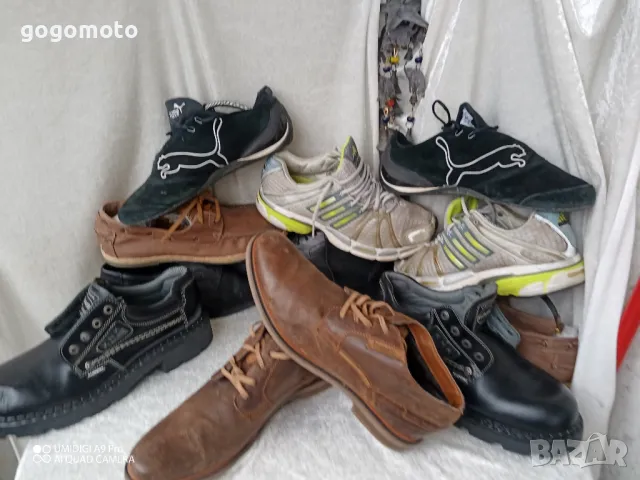 Ретро, арт, винтидж мъжки обувки половинки КАТО НОВИ BUGATTI original, 43 - 44,100% ЕСТЕСТВЕНА КОЖА, снимка 13 - Мъжки боти - 47825041