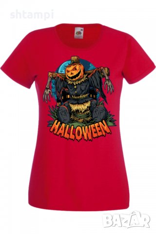 Дамска тениска Halloween 02,Halloween,Хелоуин,Празник,Забавление,Изненада,Обичаи,, снимка 3 - Тениски - 38144892