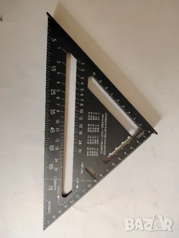 Триъгълник дърводелски с отмерване на ъгли, снимка 3 - Други инструменти - 49817401
