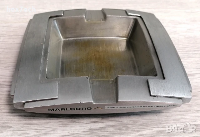 ❤️ ⭐ Метален пепелник Marlboro ⭐ ❤️, снимка 2 - Антикварни и старинни предмети - 51206966