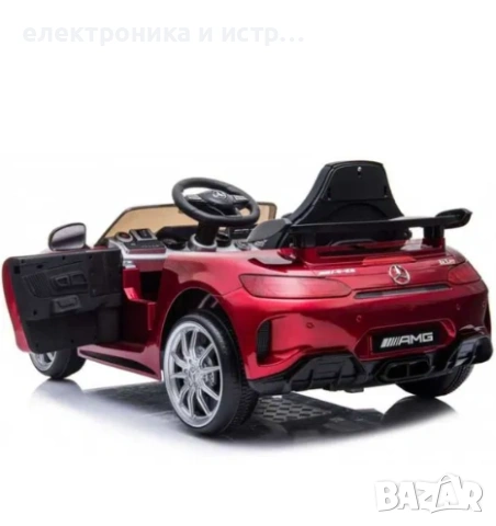 Детска електрическа кола Mercedes C63s,металик червен , снимка 3 - Електрически играчки - 53364603
