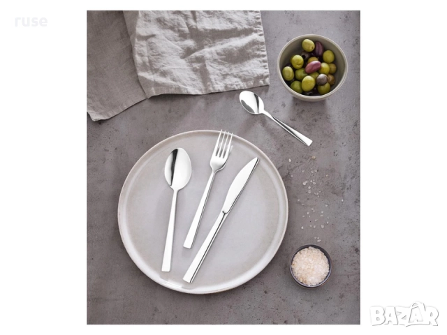 НОВИ! Комплект прибори за хранене 24 броя Модерн гланц, снимка 2 - Прибори за хранене, готвене и сервиране - 52559092