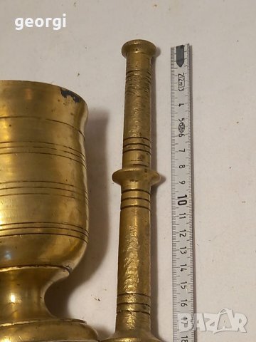 Стар месингов хаван   16/1, снимка 4 - Антикварни и старинни предмети - 38056817