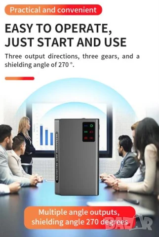 3D 360° Аудио Заглушител на Гласово Записващи Устройства Високочестотен Пиезо Генератор на Бял Шум