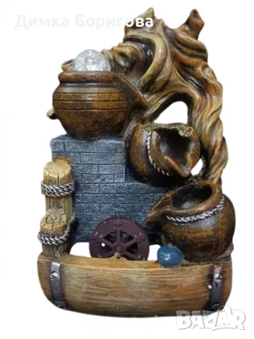 Фън Шуй декоративен воден фонтан за хармония и просперитет, снимка 1