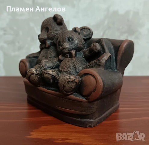 Ретро, колекционерска фигурка на "Teddy Ber" , снимка 6 - Фигурки - 53239934