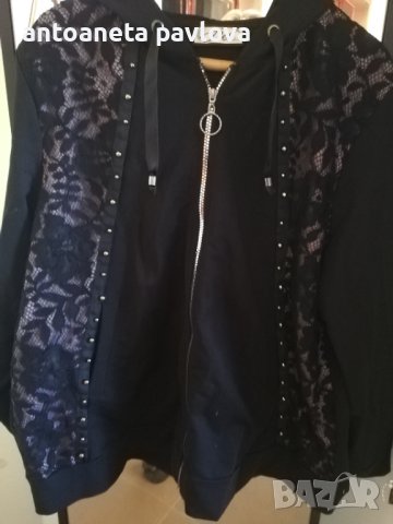 Спортно горнище с дантела