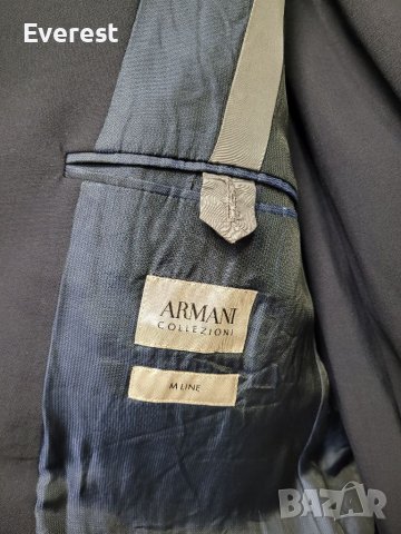 ARMANI костюм тъмносин 175 см,/ 52 размер, снимка 15 - Костюми - 36590494