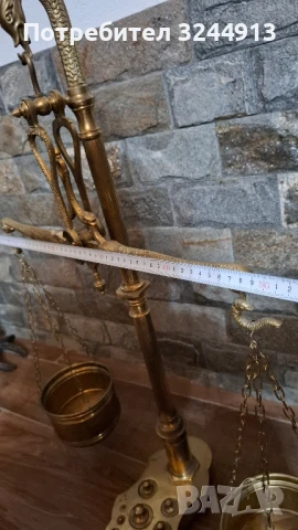 Масивна месингова везна , снимка 10 - Антикварни и старинни предмети - 51409916