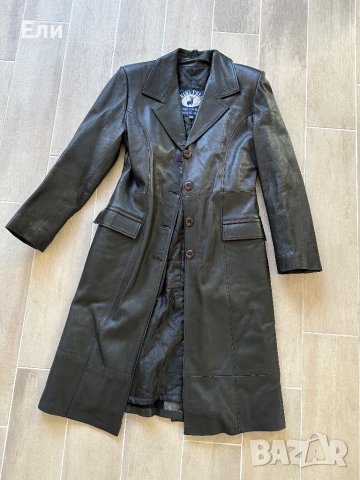 Кожено дълго яке М размер🎁