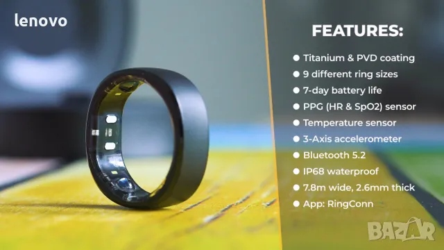 Смарт пръстен Ringconn, снимка 4 - Пръстени - 48302960