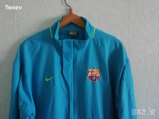 Barcelona Nike 2007/2008 оригинално ретро яке Барселона XL/2XL синьо, снимка 4 - Спортни дрехи, екипи - 52817181