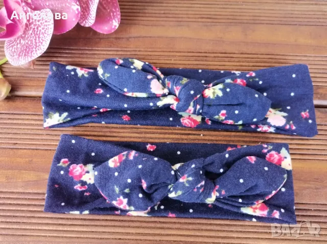 Ленти за глава за мама и бебе , снимка 16 - Шноли, диадеми, ленти - 28696052