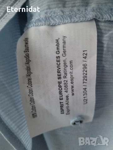Блузка Esprit памучна материя , снимка 5 - Тениски - 51518494