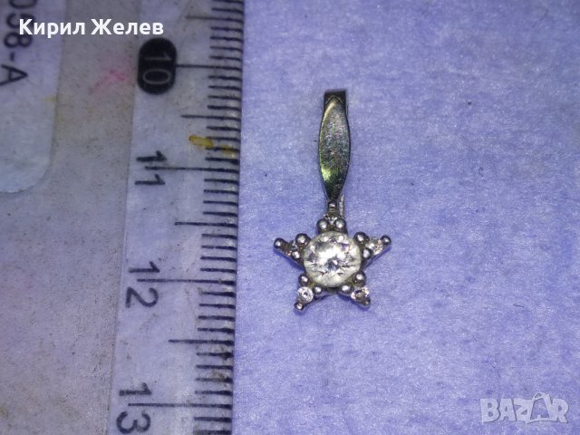 ПРЕКРАСЕН НЕЖЕН СКЪПОЦЕНЕН СРЕБЪРЕН АРТ МЕДАЛЬОН СРЕБРО 925 с БЯЛА ПОЗЛАТА и ФАСЕТ ЦИРКОНИ 72141, снимка 9 - Колиета, медальони, синджири - 43318060