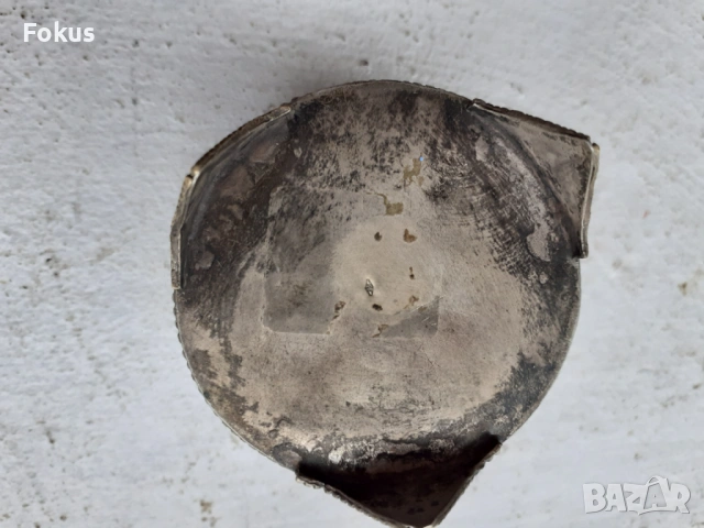 Стара османска сребърна кутийка - сачан с корали и тюркоази, снимка 3 - Антикварни и старинни предмети - 53490520