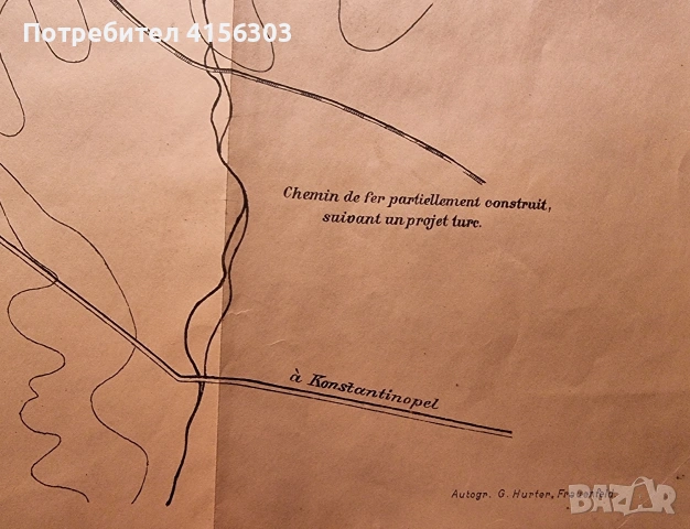 План на София преди 1878., снимка 2 - Антикварни и старинни предмети - 53541870