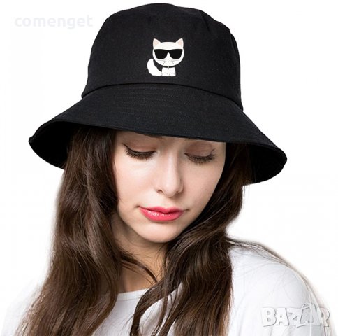 Унисекс bucker шапка идиотка LOVE CAT - универсален размер!